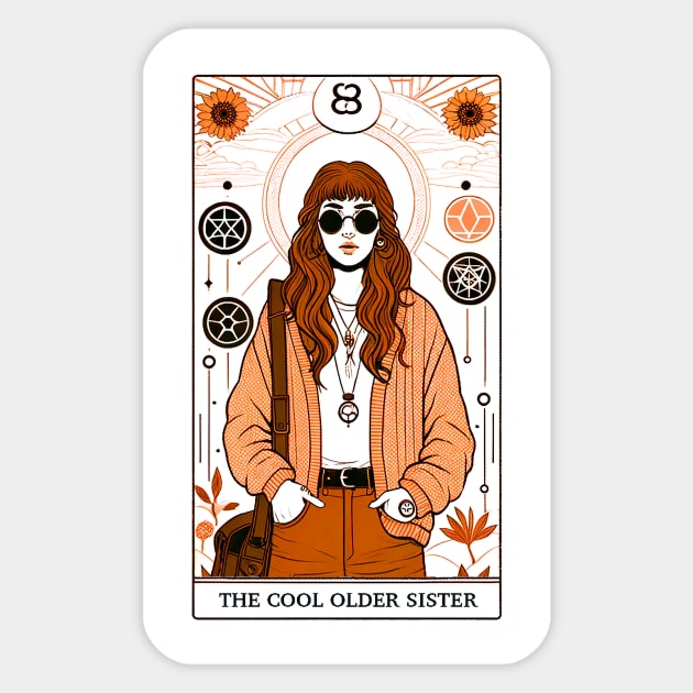 The Cool Older Sister Sticker by L.C. Tarot